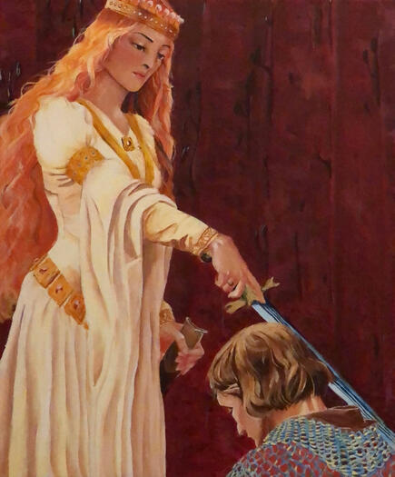 Master Study of "The Accolade by Edmund Blair